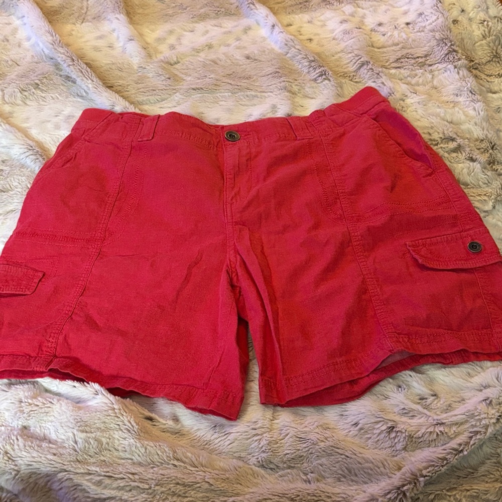 Style & Co. Vibrant Red Cargo Shorts
